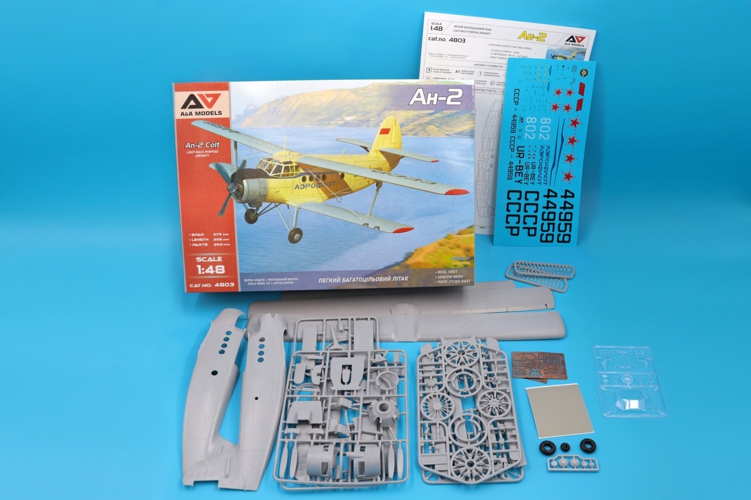 A&A Models 4803, An-2, Colt , light multi-purpose aircraft, 1/48, scale, model