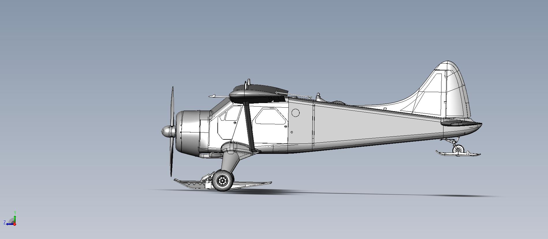 Рендеры самолета De Havilland Canada DHC-2 Beaver от компании Dora Wings