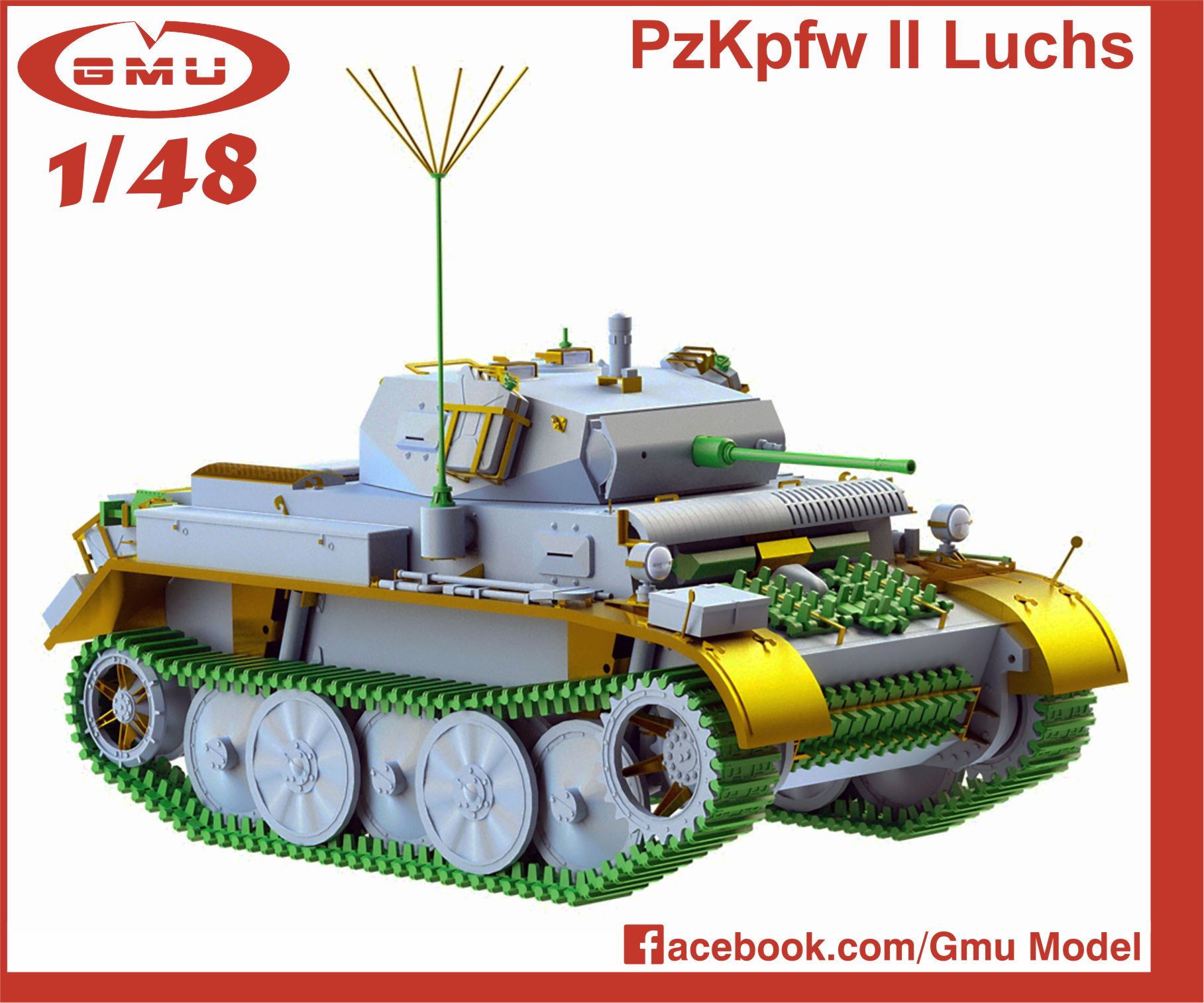 GMU Panzerkampfwagen II Ausführung L «Luchs» 1/48 scale model