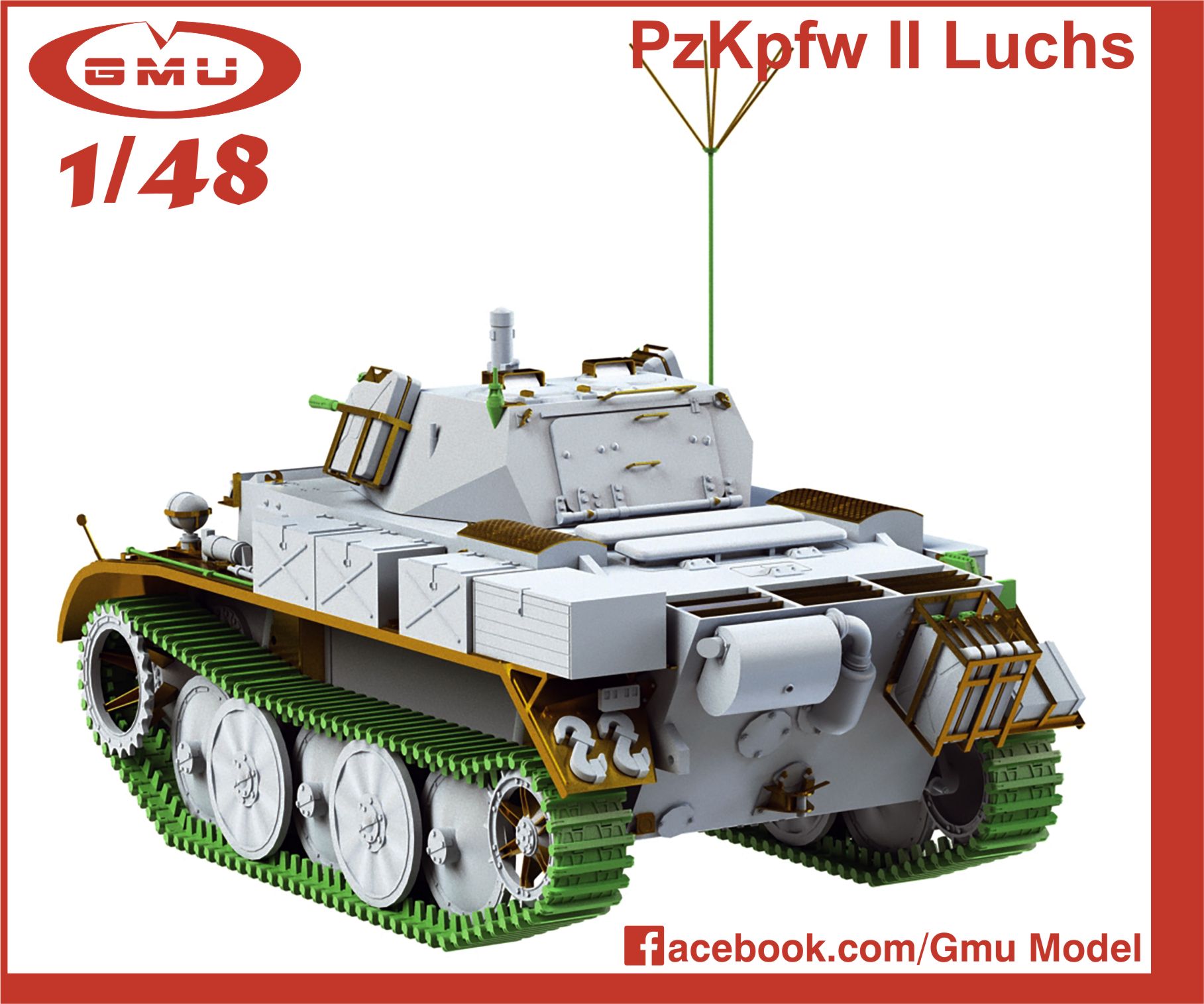 GMU Panzerkampfwagen II Ausführung L «Luchs» 1/48 scale model