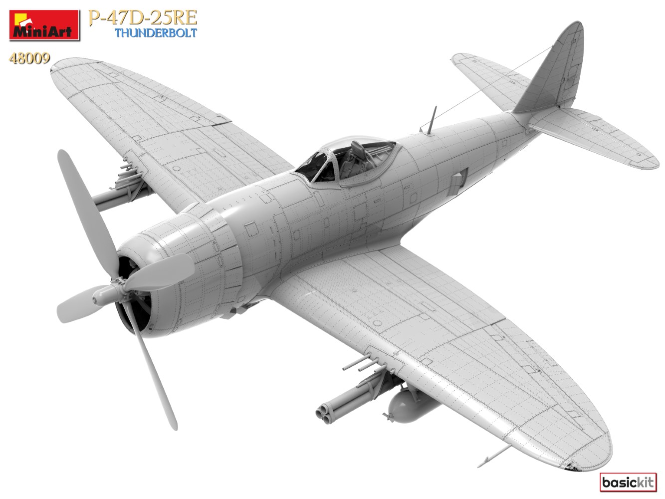 MiniArt 48009 P-47D-25RE THUNDERBOLT 1/48 scale model 