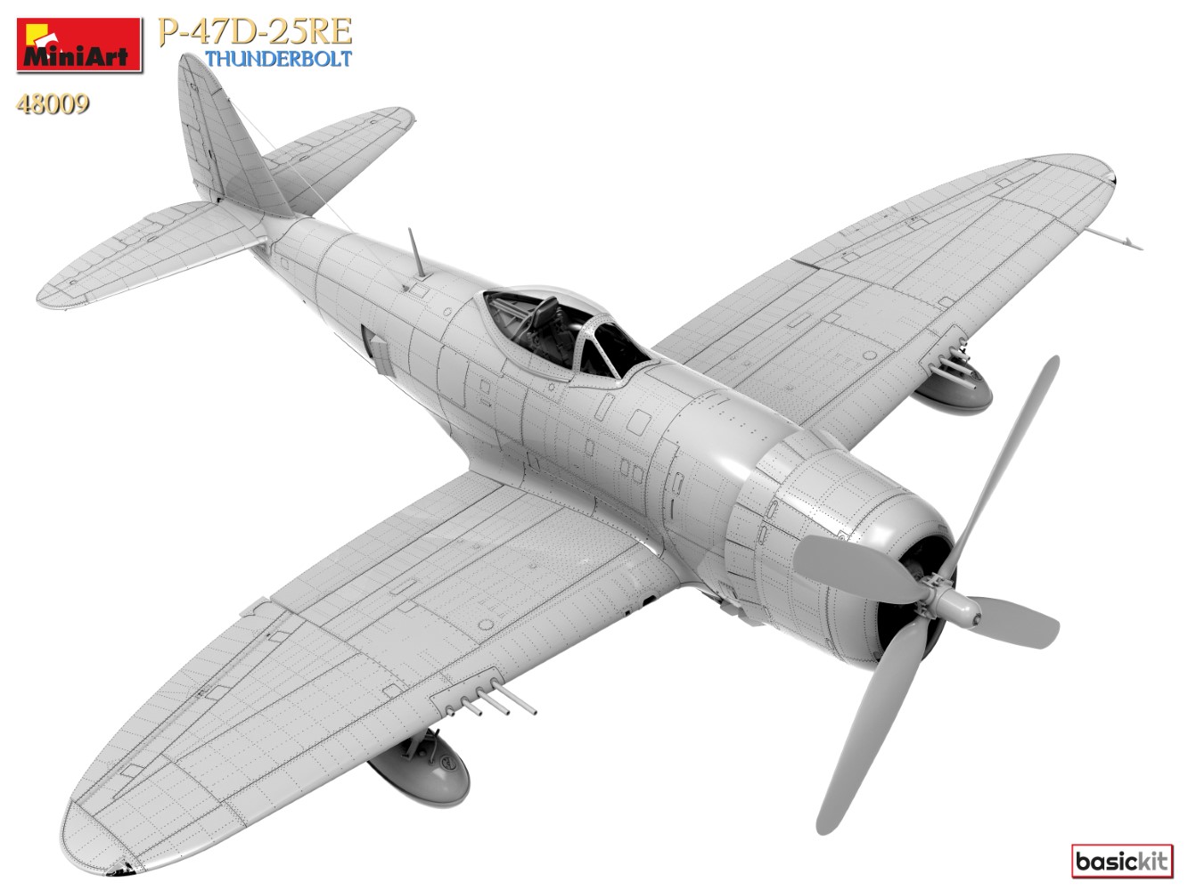 MiniArt 48009 P-47D-25RE THUNDERBOLT 1/48 scale model 