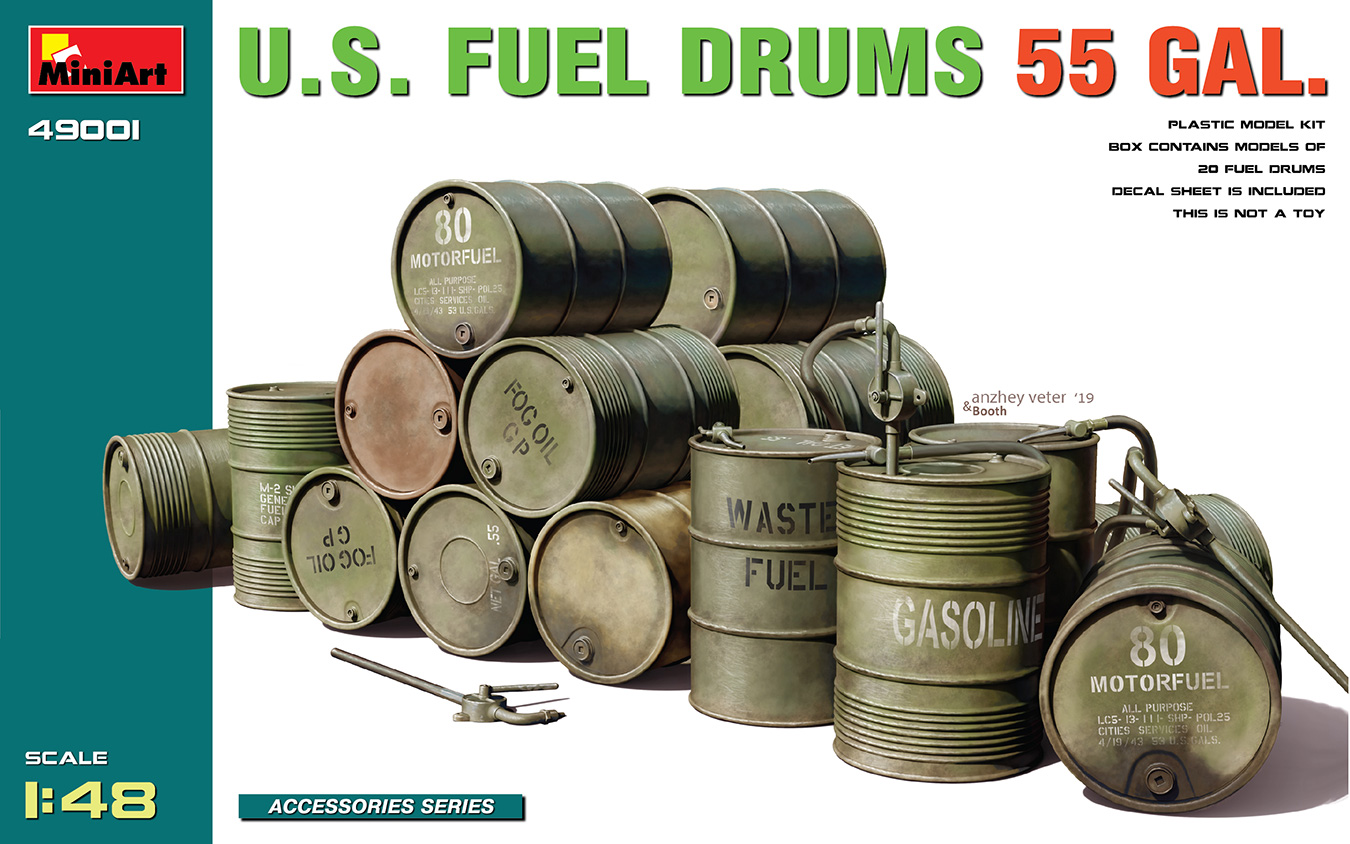 MiniArt 1/48 Fuel Drums USA German