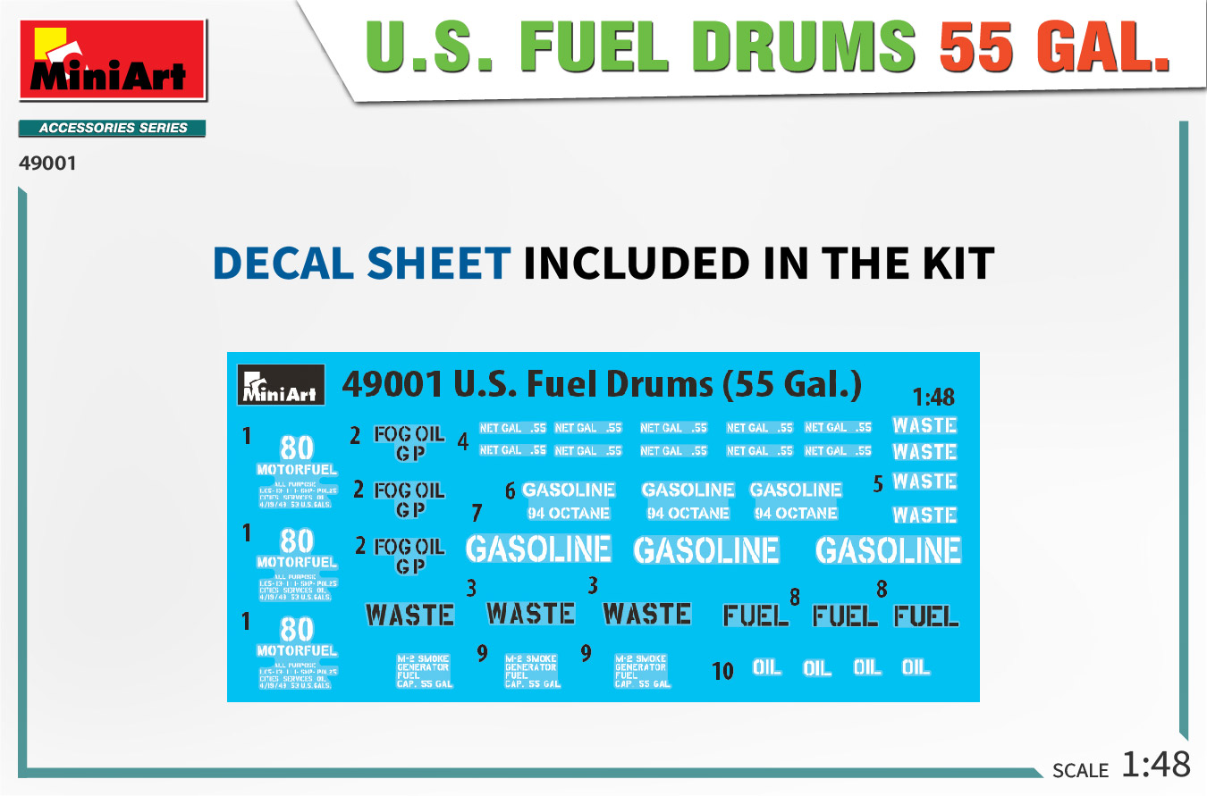 MiniArt 1/48 Fuel Drums USA German