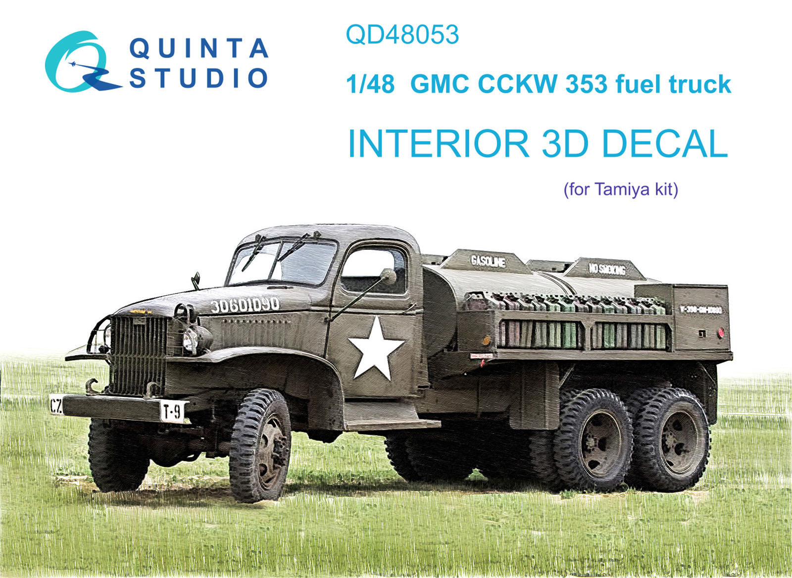 Quinta Studio 3D Декаль интерьера GMC CCKW 353 (Tamiya)