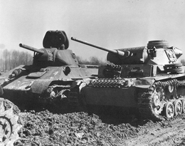 Танки Т-34 и Pz.Kpfw. III Ausf. L