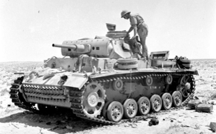 PzKpfw III в районе Тель-эль-Эйсы