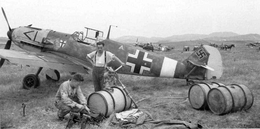 Bf.109E7 из 27-й истребительной эскадры (JG-27)