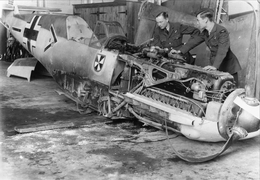 Bf. 109E совершивший вынужденную посадку