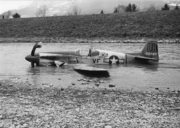 P-51B «Мустанг», совершивший вынужденную посадку