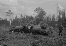 Сбитый советский штурмовик Ил-2