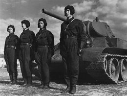 Экипаж советского танка Т-34 фото-2