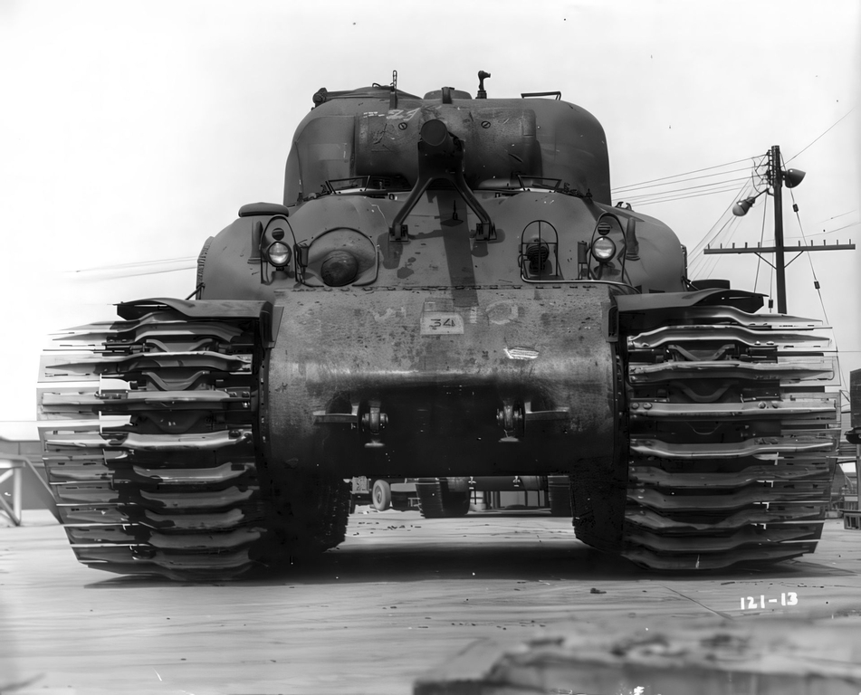 Испытания M4 с уширителями гусениц